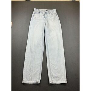 American Eagle Highest Rise Baggy Straight Jeans Mens 30x32 Light Wash Denim